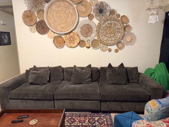 Gray 3 piece sofa