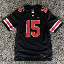 MENS NIKE OHIO STATE OSU BUCKEYES BLACKOUT DARK NIGHT FOOTBALL JERSEY SIZE SMALL