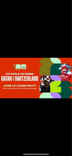 FIFA World Cup Ticket Qatar Vs. Switzerland