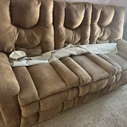 Electric Couch, Loveseat And Recliner (with Large Battery Packs)