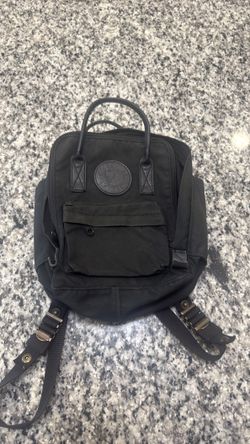 Fjällräven Kånken No. 2 Mini Backpack – Black Leather (Authentic)