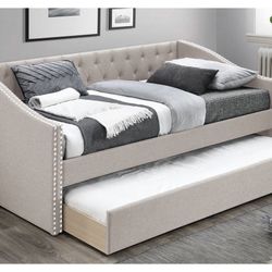 Brand New In Box Day Bed W/ Slats  + Trundle  And 2 Mattresses. Pick Up  In Long Beach