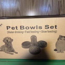 Pet Bowls Set (new)