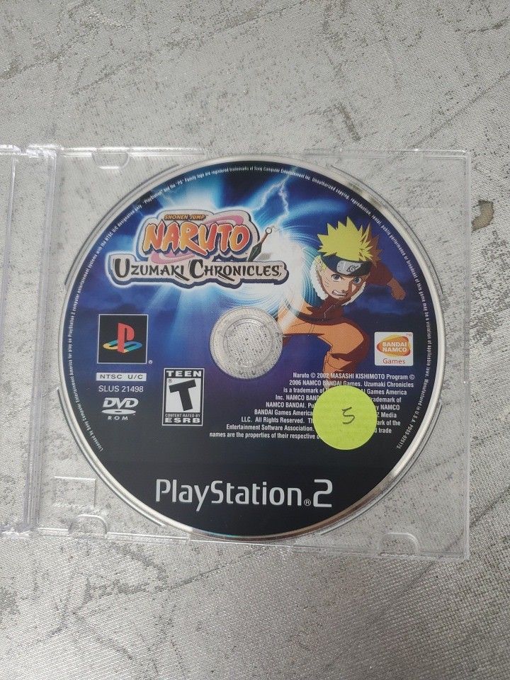 Naruto: Uzumaki Chronicles PlayStation 2 PS2 Video Game Disk