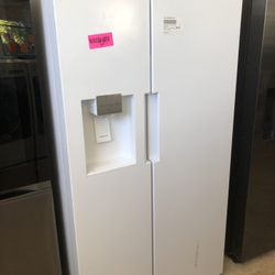 Insignia White Side By Side Refrigerator *We Finance 