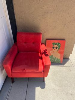 Comfortable orange chair