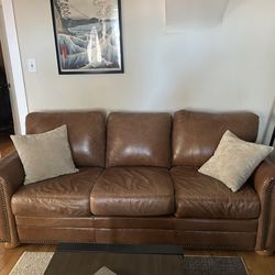 Genuine leather couch