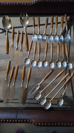 Dansk Teakwood Flatware set 30 pcs