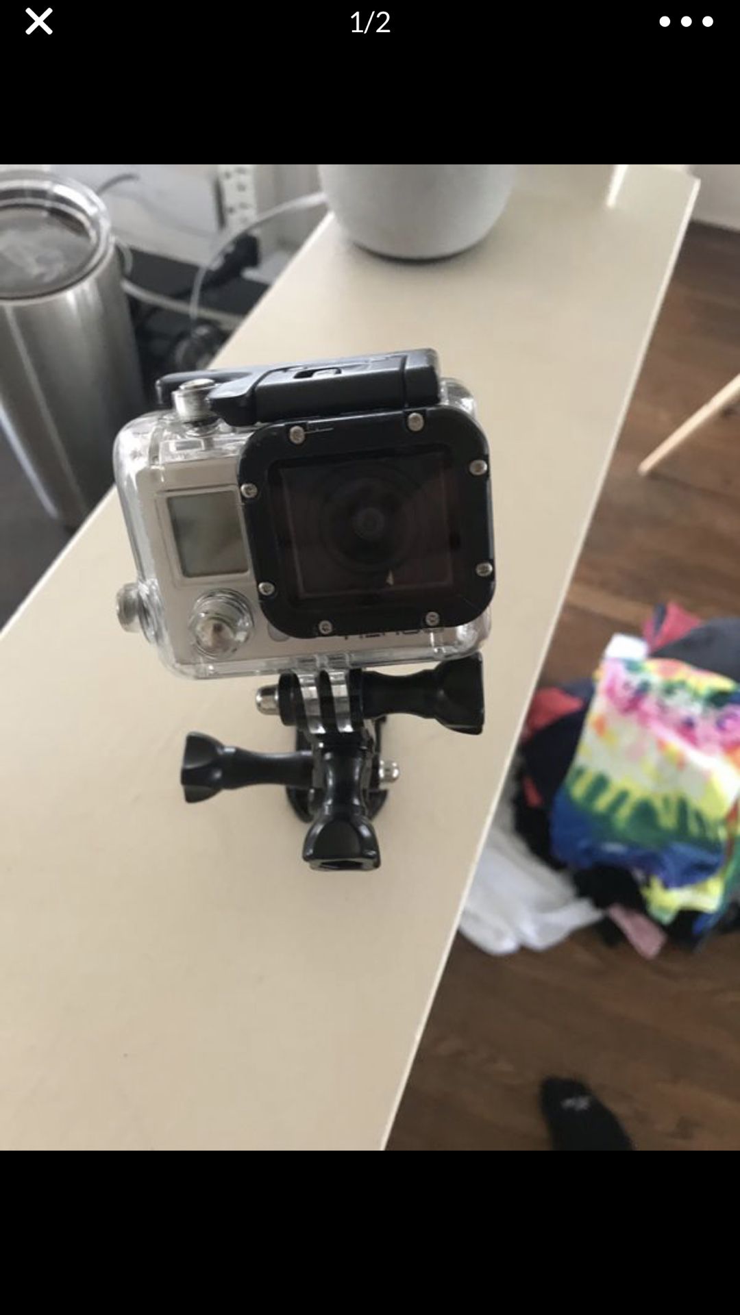 GoPro 3 with waterproof casing