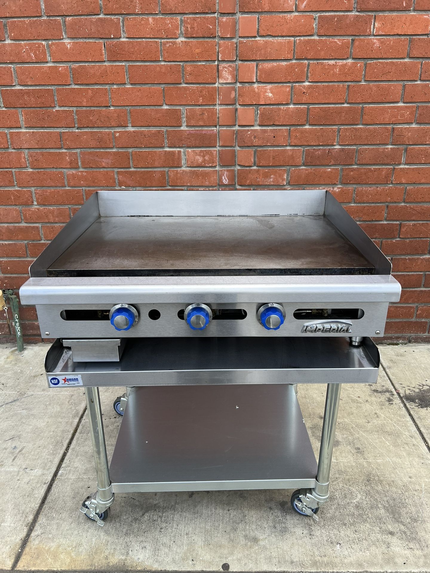 Imperial ITG-36 36" Gas Griddle w/ Thermostatic Controls - 1" Steel Plate, Natural Gas