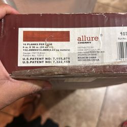 Vinyl Planks Cherry Red 