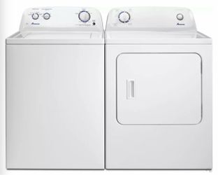 Amana top load washer 4.3 CU and gas dryer 7.4CU
