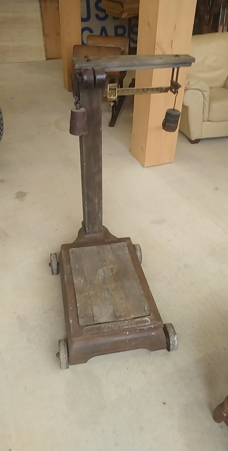 Antique scale With Weights. $130 Obo