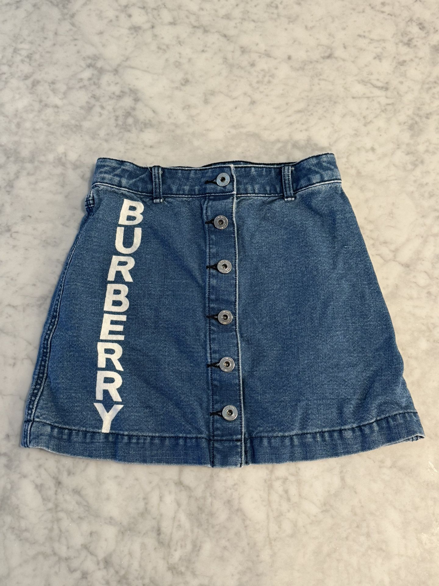 Burberry Women’s/Girls Denim Logo Skirt 