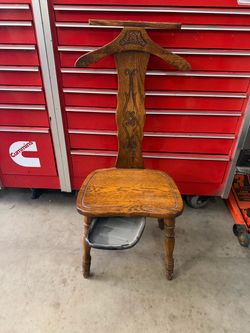 Vintage Wooden Butler / Valet Chair