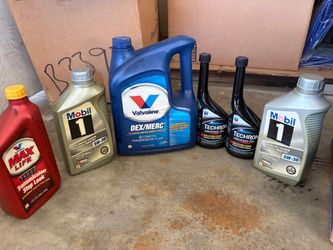 Motor Oil & Transmission Fluid Bundle - Mobil 1, Valvoline, Techron