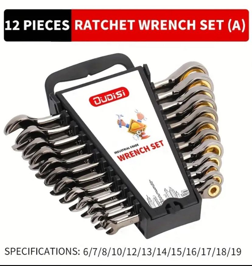 SAE-High-Hardness Metal Wrench Set,