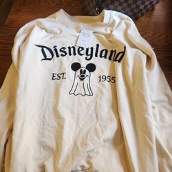 L/XL Ivory Disneyland Sweatshirt