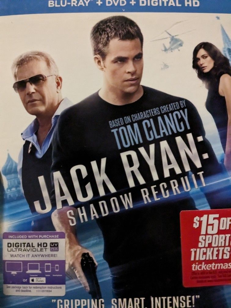 Jack Ryan Shadow Recruit Blu-ray,DVD,And Digital