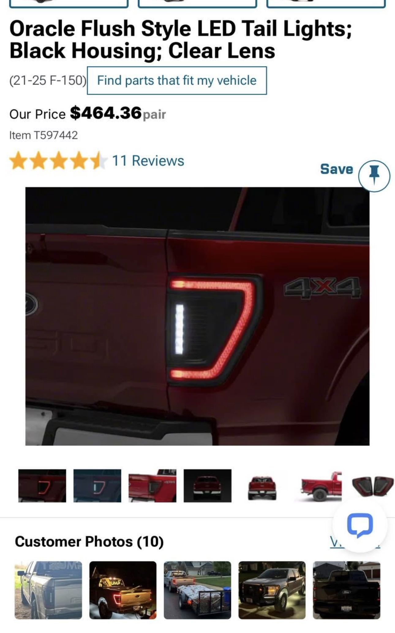 Ford F150 Taillights 21-25