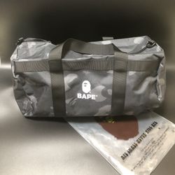 Bape Black Camo Duffel Bag