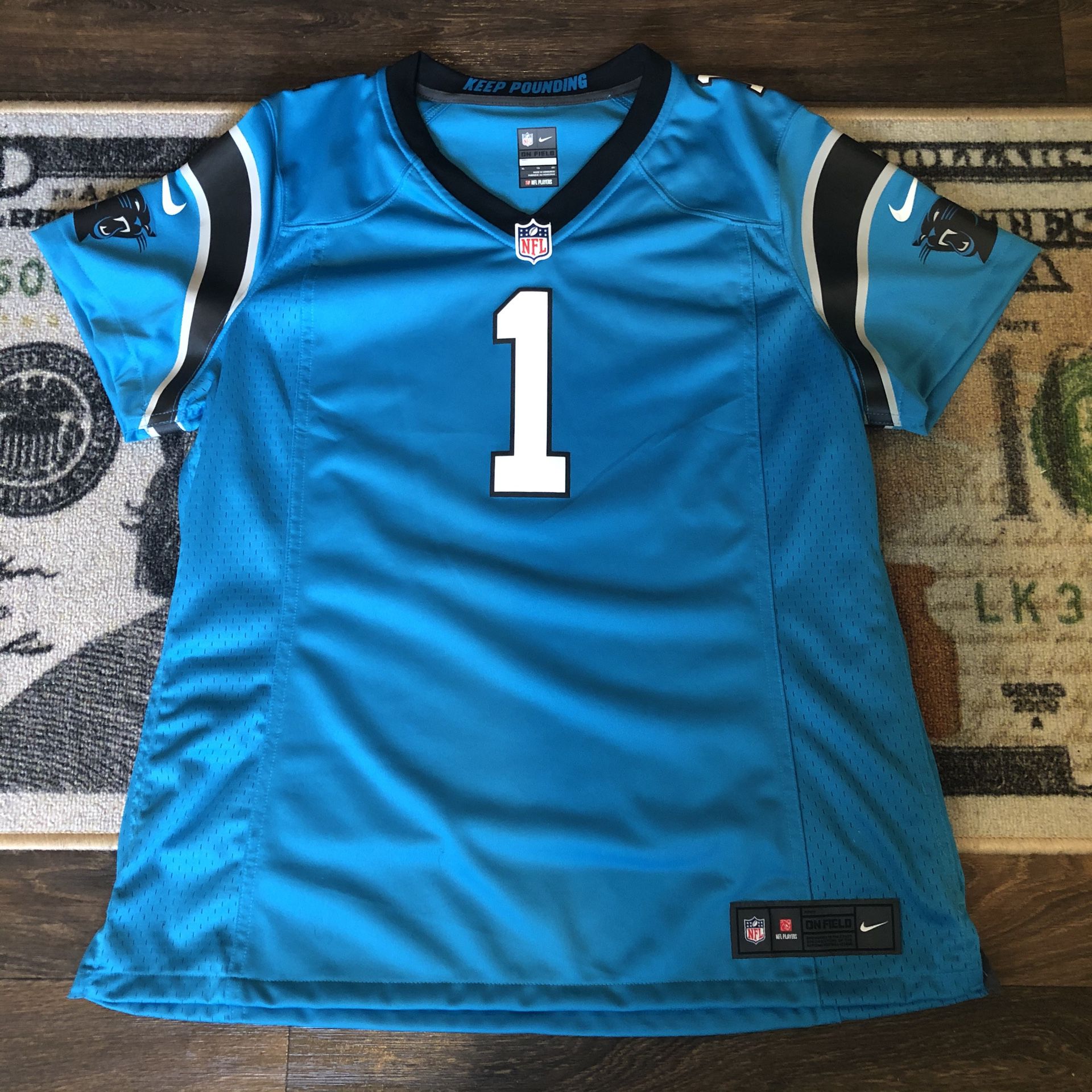Women’s Cam Newton #1 Carolina Panthers Nike NFL Jersey $30