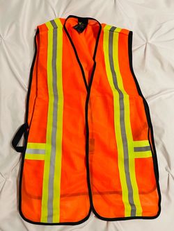 Orange High-Visibility Safety Vest
