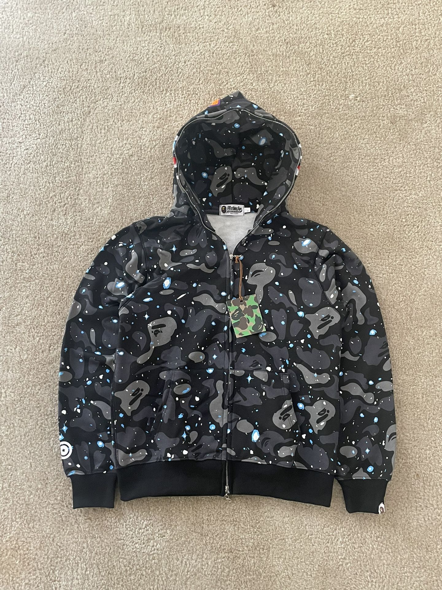 Bape Space Camo Shark Hoodie