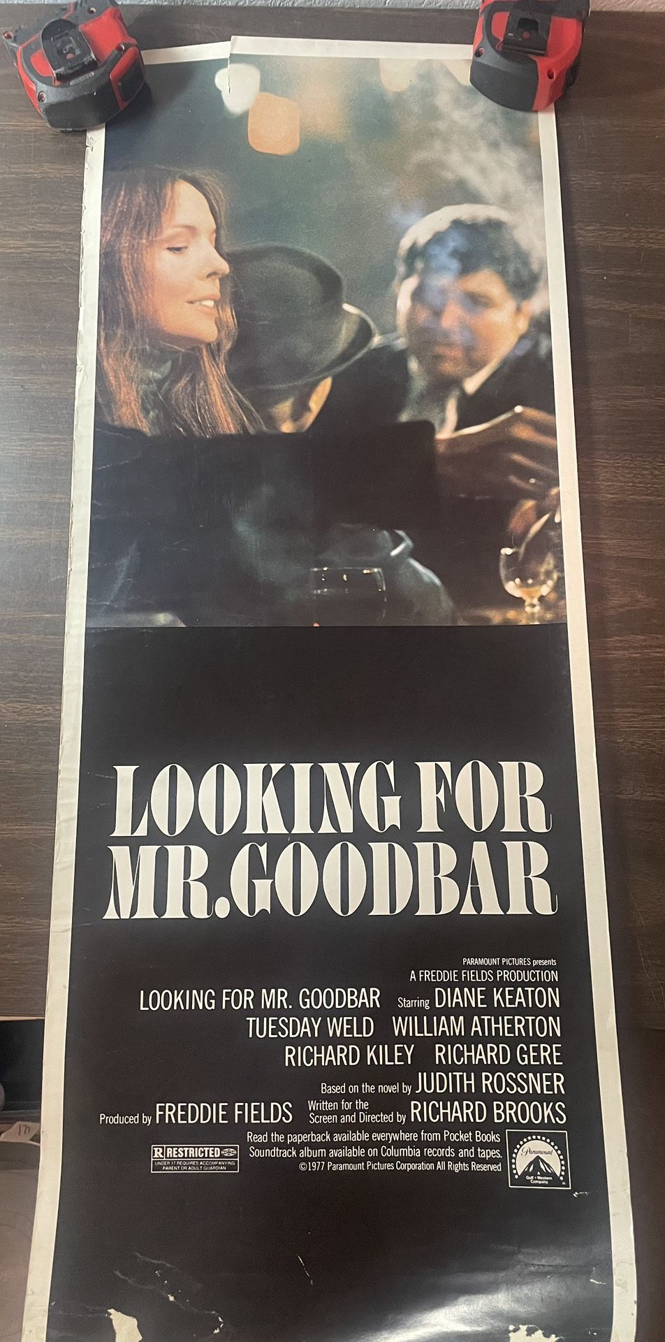 LOOKING FOR MR. GOODBAR 1977 ORIG. MOVIE POSTER 14X36