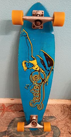 VINTAGE 34" SECTOR 9 SKATEBOARD CRUISER LONGBOARD  GULLWING TRUCKS