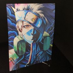  Naruto Kakashi 3D Lenticular Anime Poster 