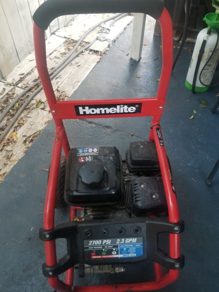 Home lite pressure washer