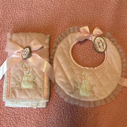 Burp Cloth And Bib Set (New)