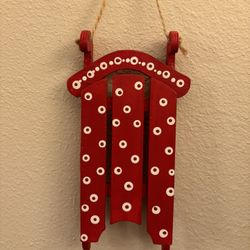 Hand Painted Hanging sled