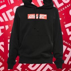 Diesel Brushed Cotton Hoodie Black US L