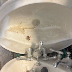 Porcelain Sink For Bathroom With Hardware 