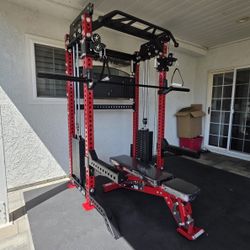 Vesta Pro Series 2in1 Squat Rack | Functional Trainer | 400lb Weight Stack | Commercial Grade | Gym Equipment | FREE DELIVERY🚚