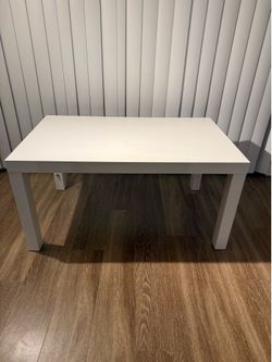 Minimalistic White Coffee Table from IKEA