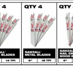 12 pc MILWAUKEE SAWZALL BLADE BRAND NEW