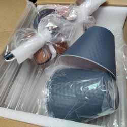 Femilia 4 Light 29.5" long Bathroom Vanity Light Fixture In Dark Blue With Aged brass