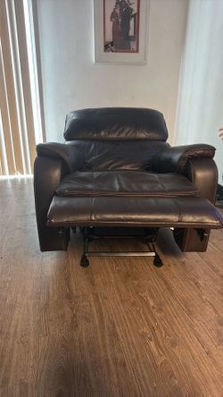Brown recliner