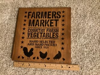 Farmers Market Plaque 