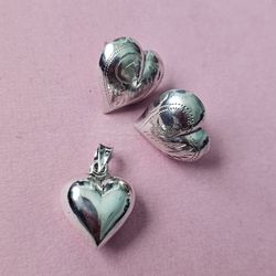 Sterling Silver Hearts
