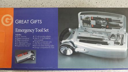 Emergency tool radio light set
