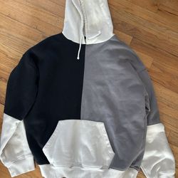 Men's Black, grey, and white PacSun hoodie size medium 