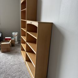 Ethan Allen - Wood Coffee Table, End Table, Book Shelves