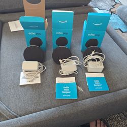 3x Amazon Echo Pop – Black – Bundle Deal - or INDIVIDUALLY