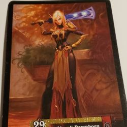 4" X 9" Oversized Card Art 2007: Aleyah Dawnborn. Hot Blonde With Sword