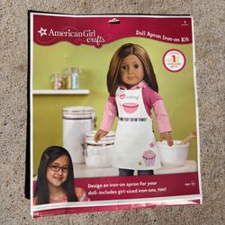 American Girl Crafts Doll Apron Iron-On Kit - NEW/SEALED