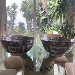 Set Of 2 Vintage/Antique Style Vintage China Bowls